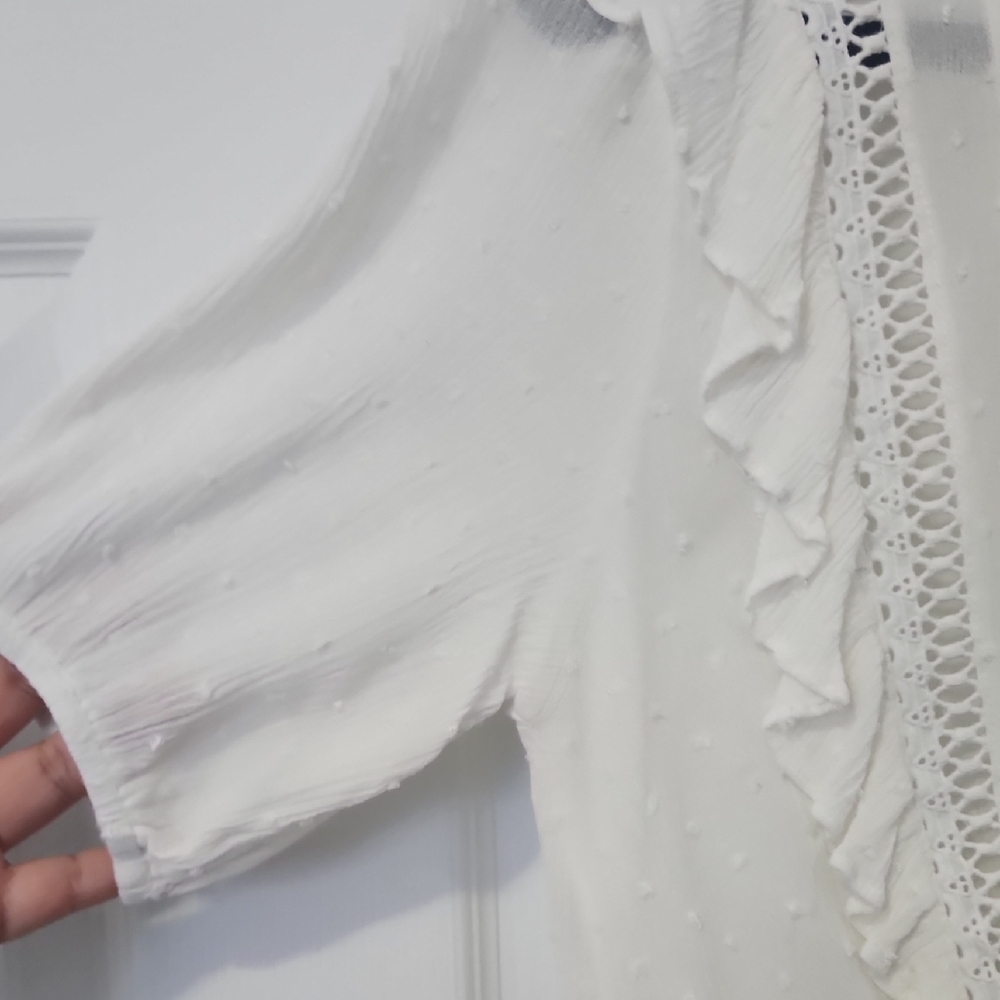 Pookie & Sebastian Ruffle Blouse Top - Picture 6 of 8